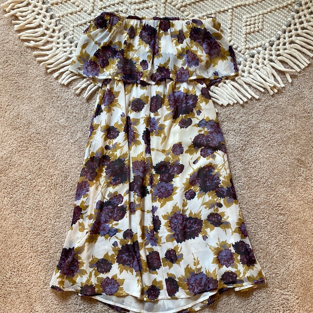 Strapless, Floral, Volcom Dress